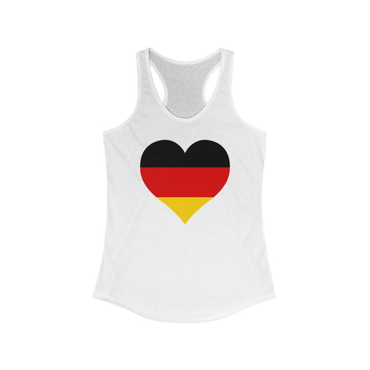 Germany Heart Flag Tank - Women