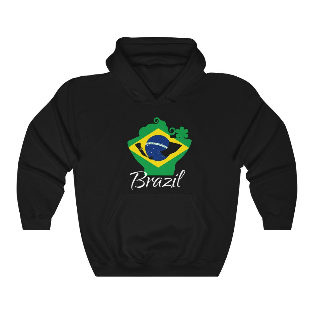 Brazil Lady Flag Hoodie Sweatshirt 2 - Unisex
