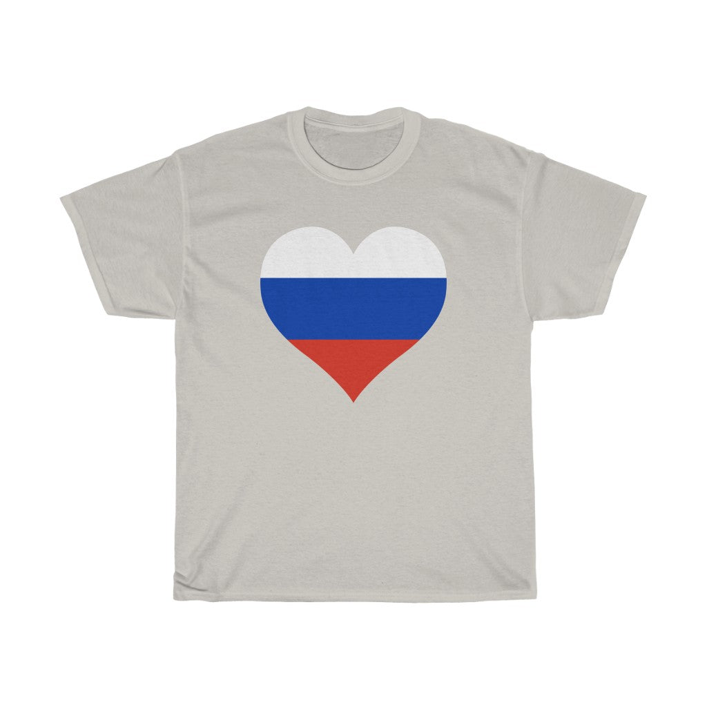 Russia Heart Flag Standard Tee - Unisex
