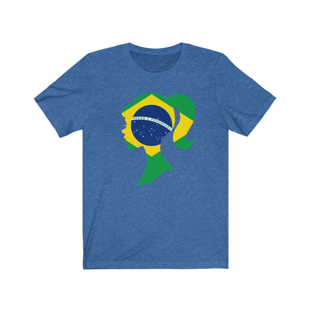 Brazil Girl Flag Premium Tee - Unisex