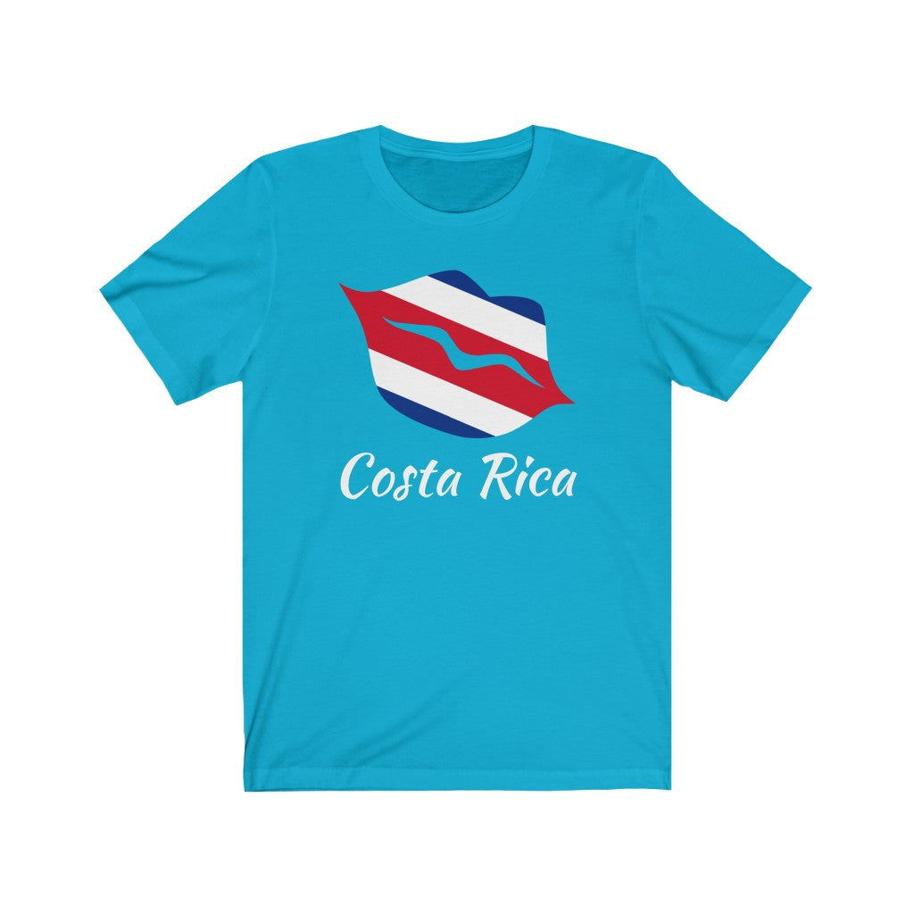 Costa Rica Lips Flag Premium Tee 2 - Unisex