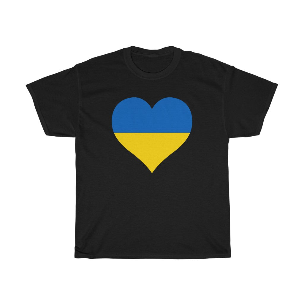 Ukraine Heart Flag Standard Tee - Unisex