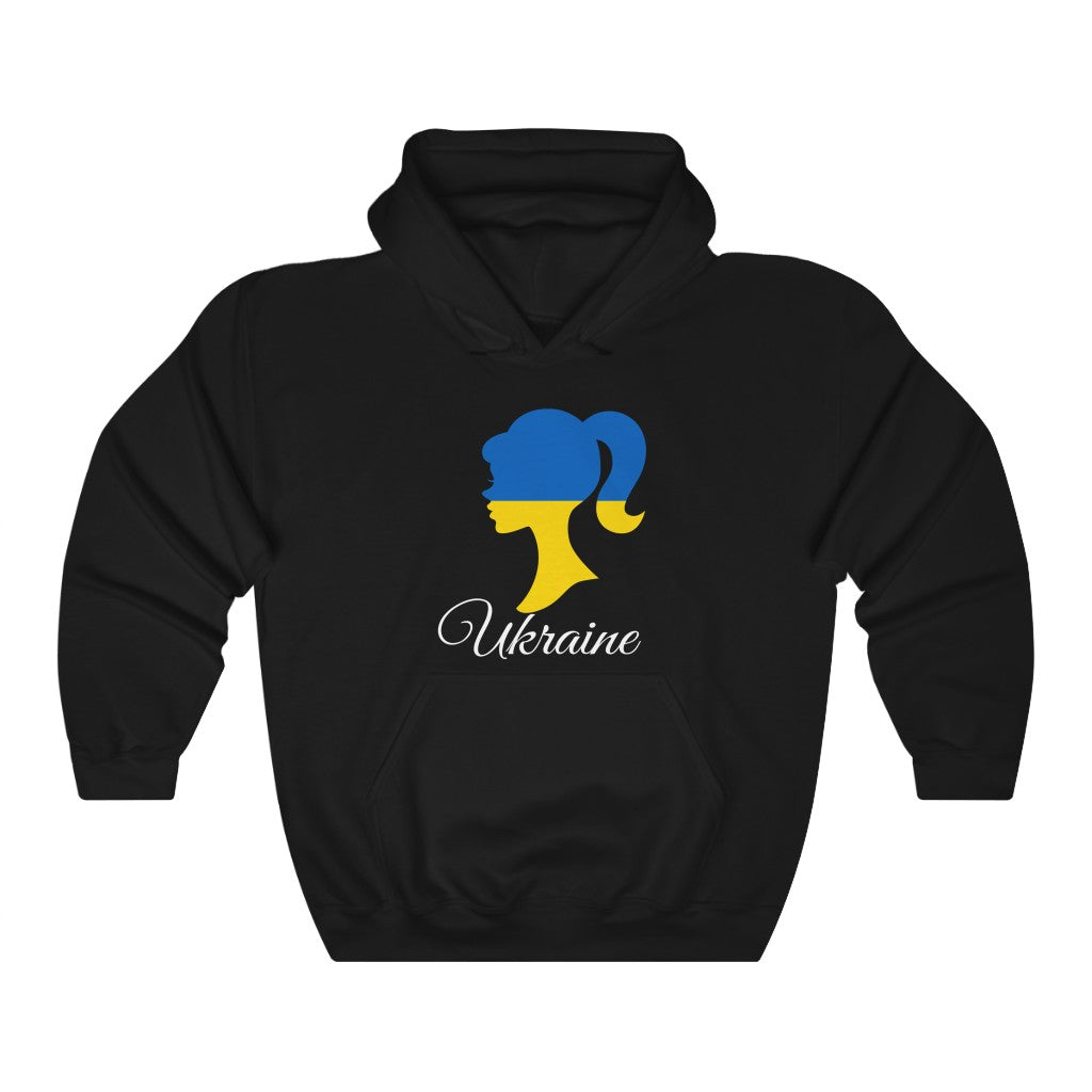 Ukraine Girl Flag Hoodie Sweatshirt 2 - Unisex
