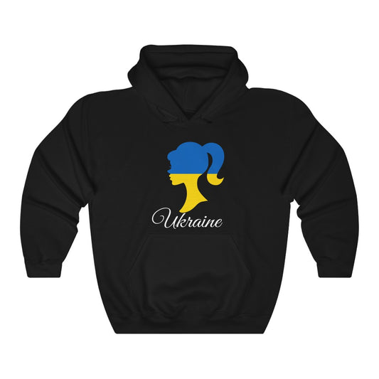 Ukraine Girl Flag Hoodie Sweatshirt 2 - Unisex