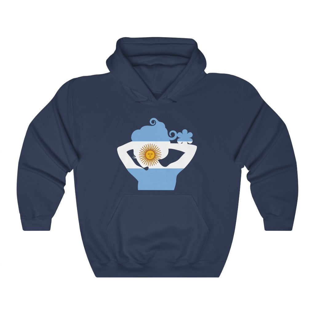 Argentina Lady Flag Hoodie Sweatshirt - Unisex