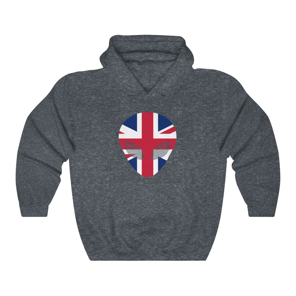 United Kingdom Alien Flag Hoodie Sweatshirt - Unisex