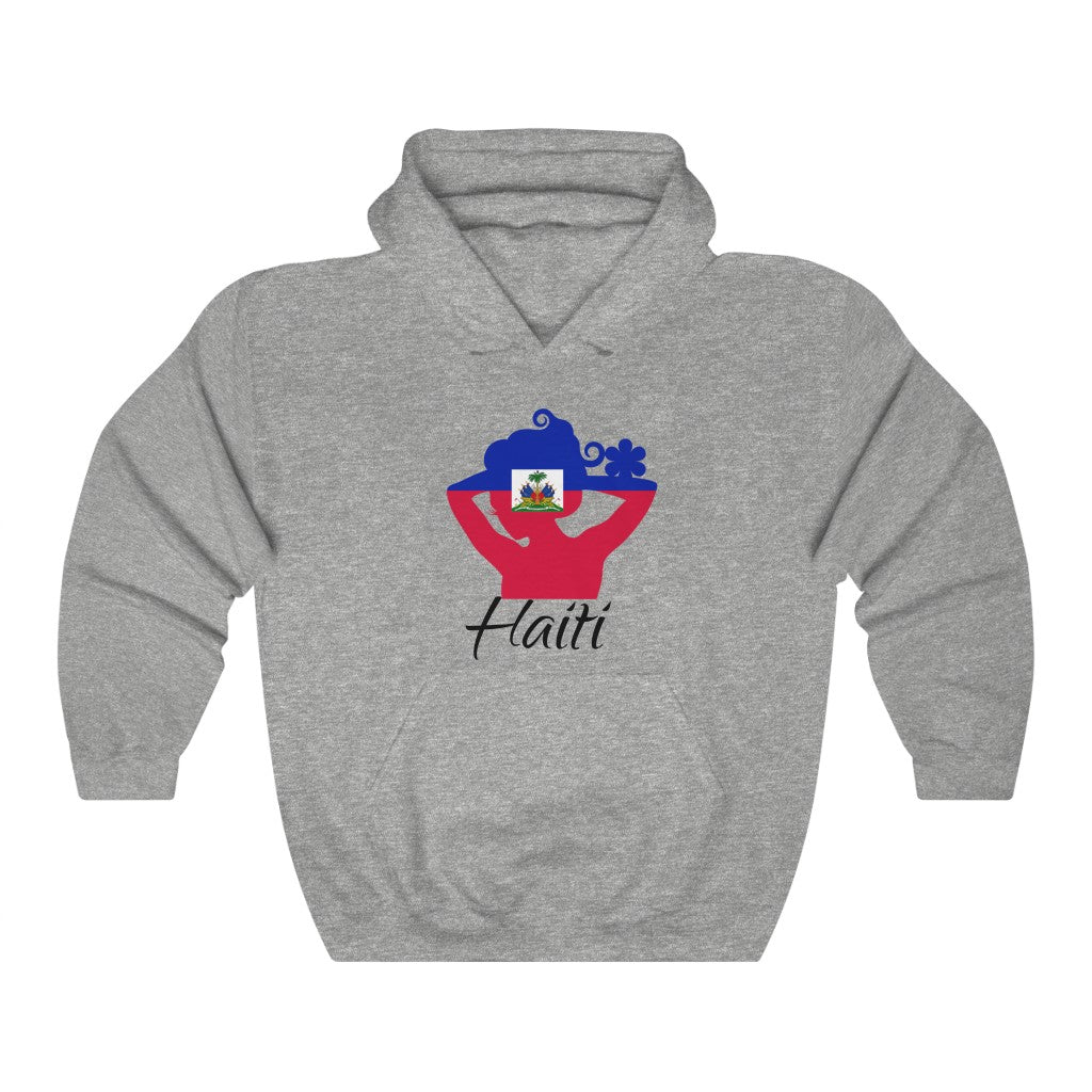 Haiti Lady Flag Hoodie Sweatshirt 1 - Unisex