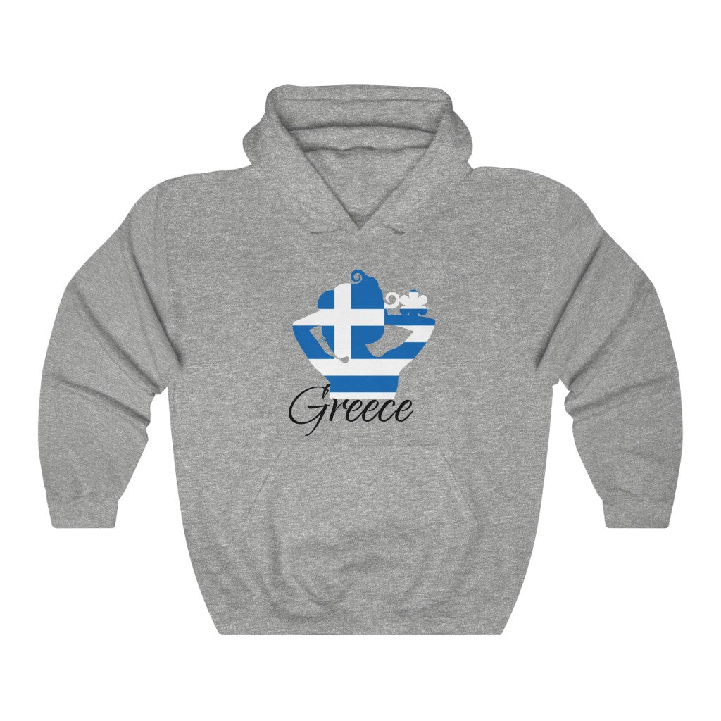 Greece Lady Flag Hoodie Sweatshirt 1 - Unisex