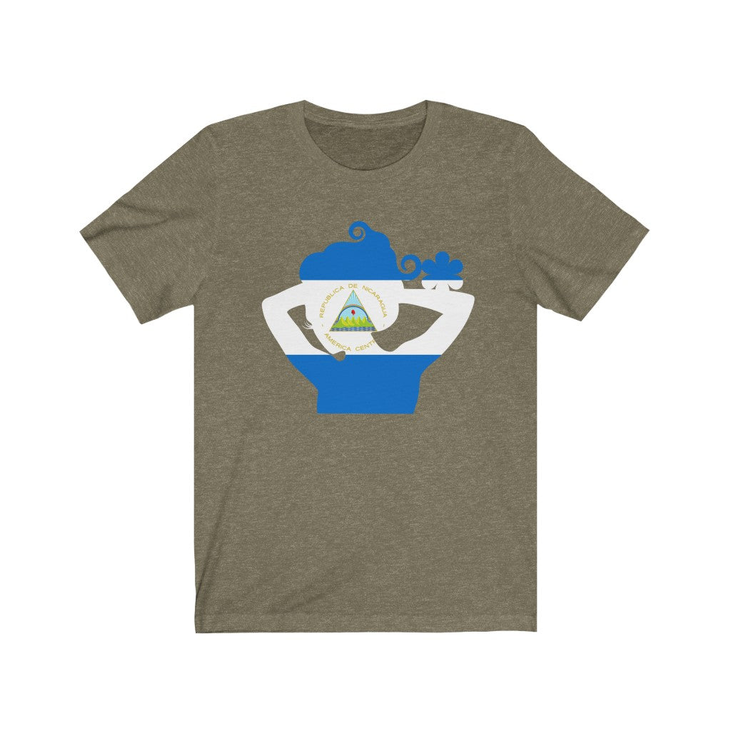 Nicaragua Lady Flag Premium Tee - Unisex