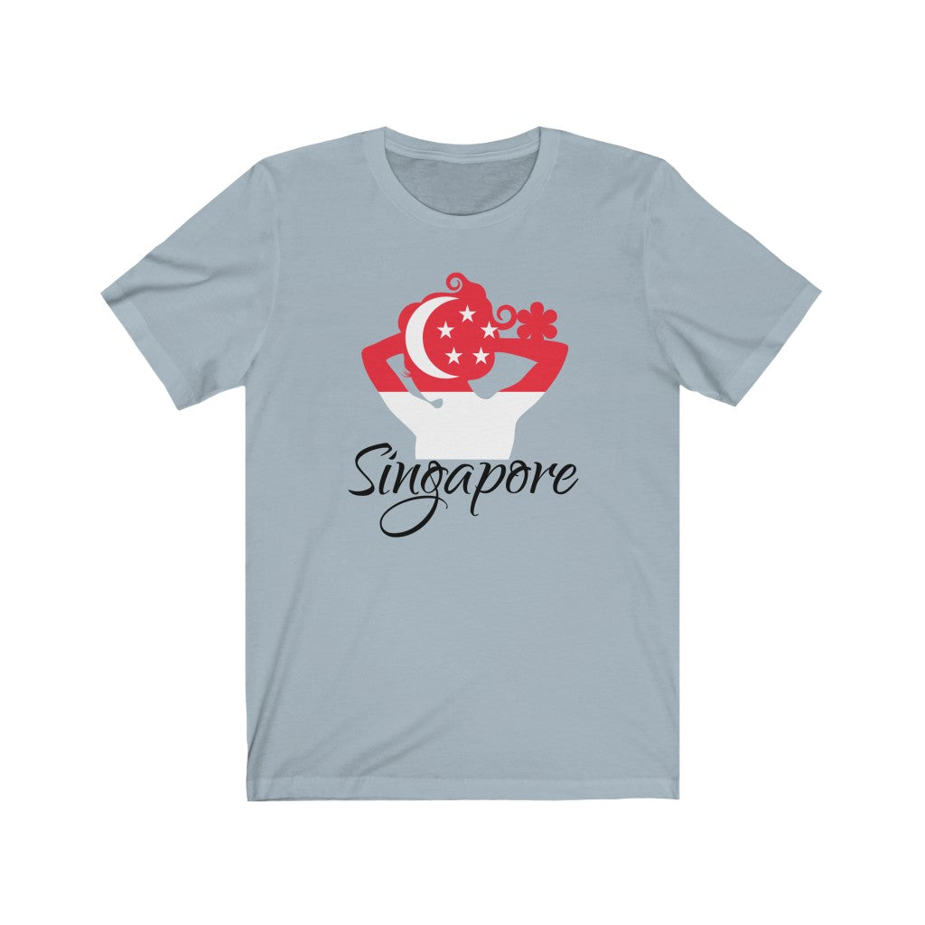 Singapore Lady Flag Premium Tee 1 - Unisex