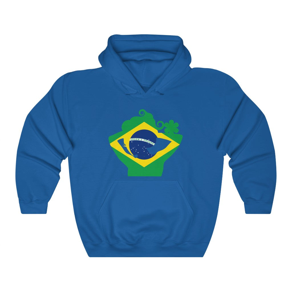 Brazil Lady Flag Hoodie Sweatshirt - Unisex