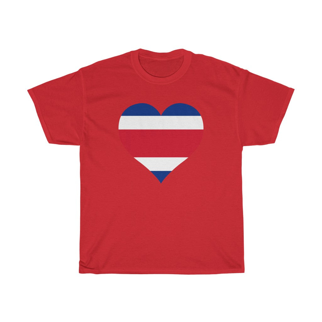 Costa Rica Heart Flag Standard Tee - Unisex