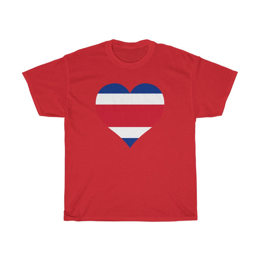 Costa Rica Heart Flag Standard Tee - Unisex