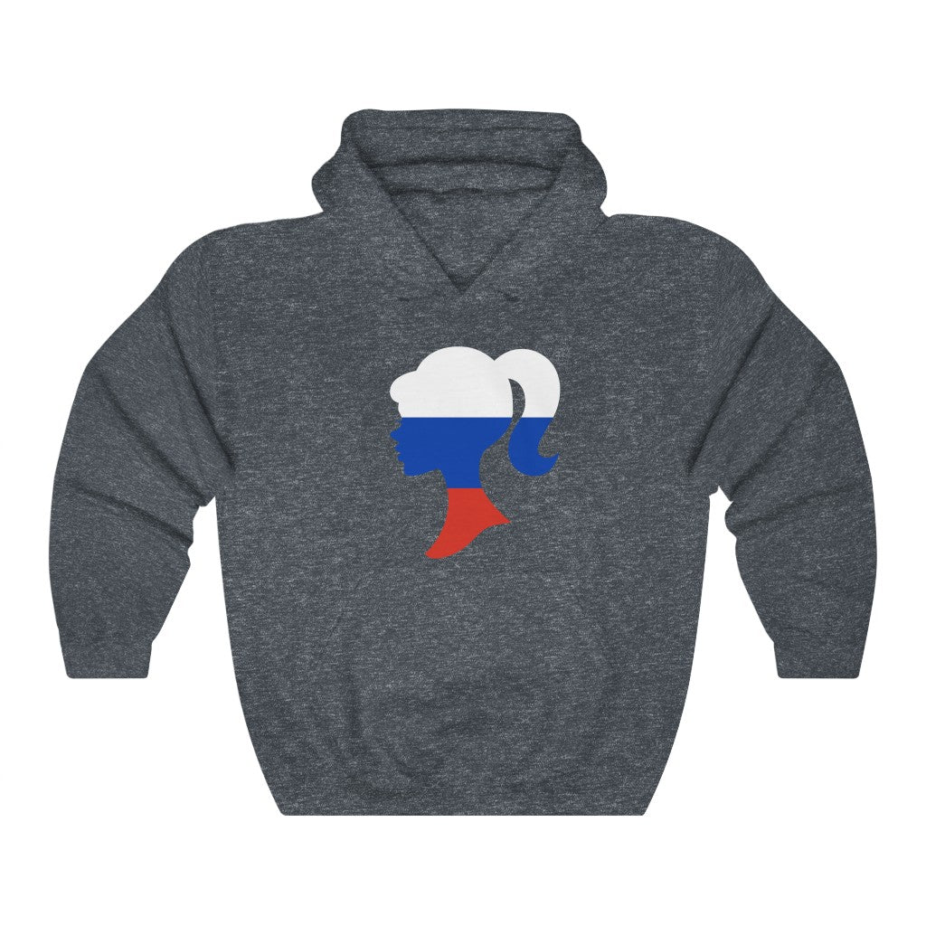 Russia Girl Flag Hoodie Sweatshirt - Unisex