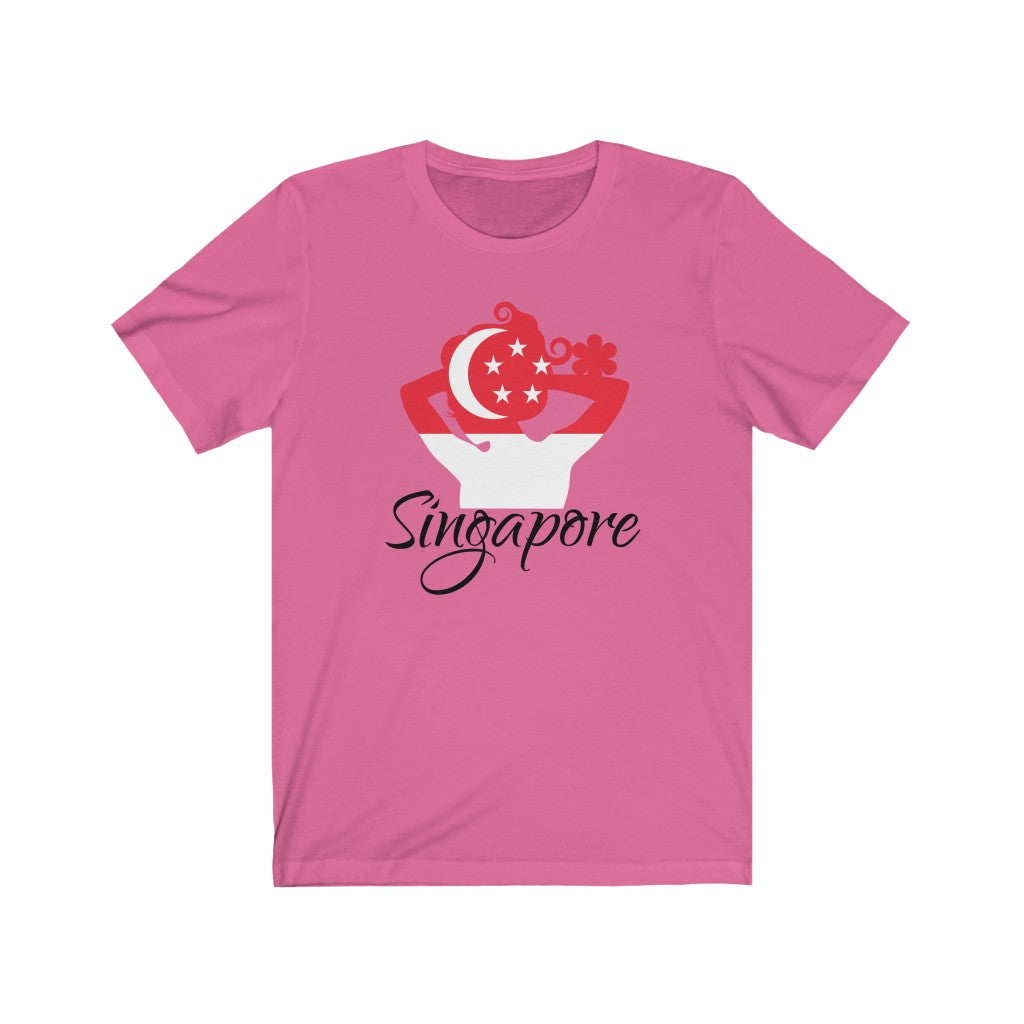 Singapore Lady Flag Premium Tee 1 - Unisex