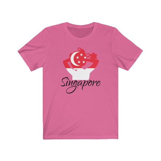 Singapore Lady Flag Premium Tee 1 - Unisex