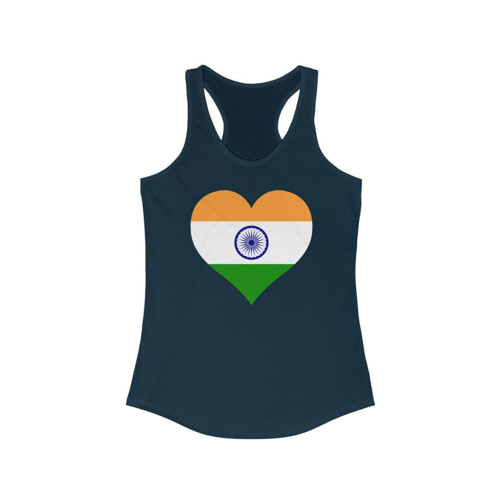 India Heart Flag Tank - Women