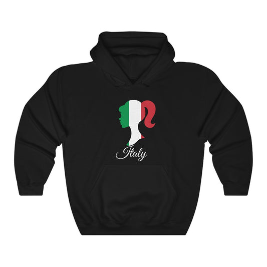 Italy Girl Flag Hoodie Sweatshirt 2 - Unisex