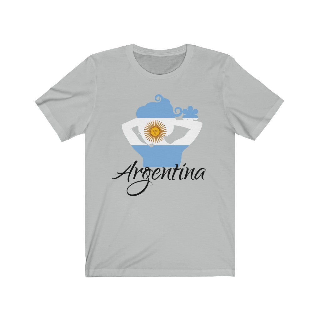 Argentina Lady Flag Premium Tee 1 - Unisex