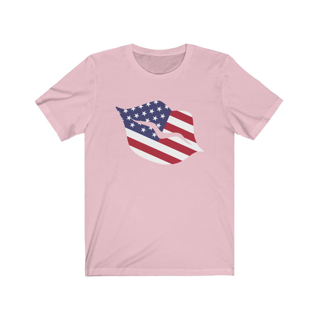United States of America Lips Flag Premium Tee - Unisex
