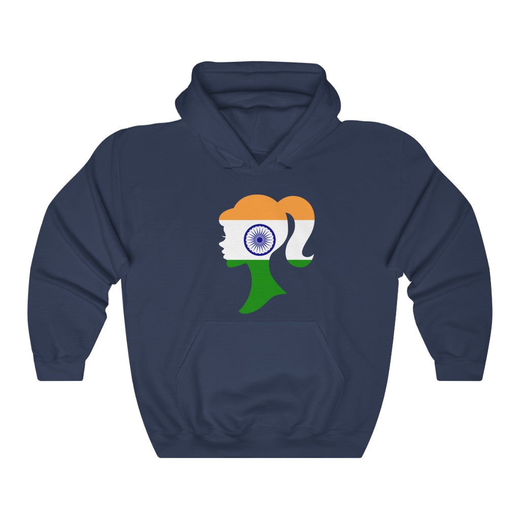 India Girl Flag Hoodie Sweatshirt - Unisex