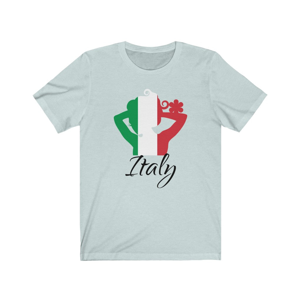Italy Lady Flag Premium Tee 1 - Unisex