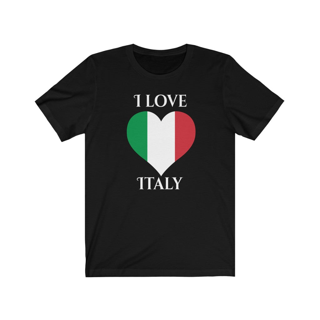 Italy Heart Flag Premium Tee 2 - Unisex