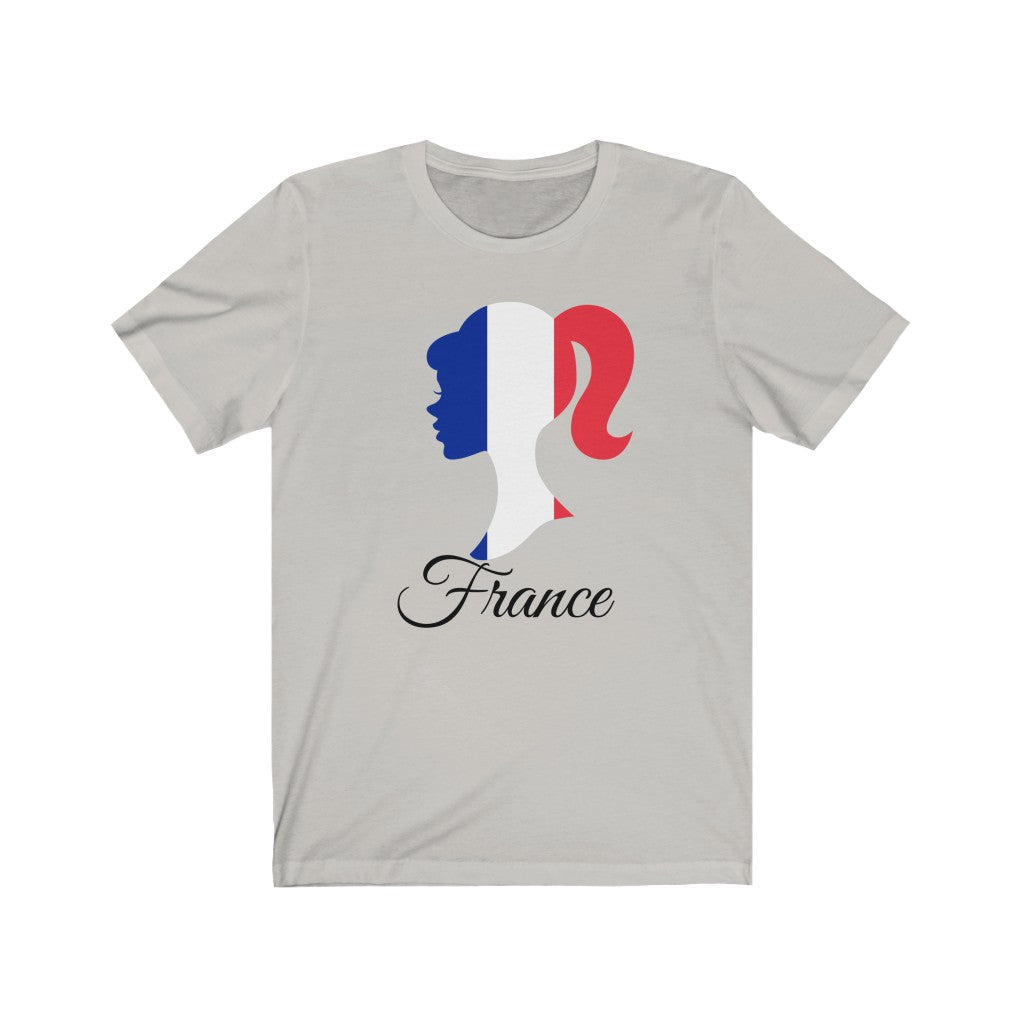 France Girl Flag Premium Tee 1 - Unisex