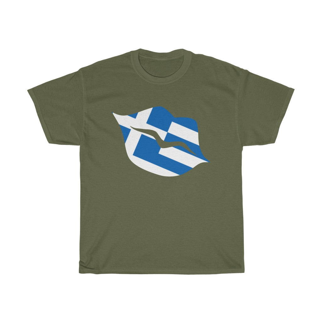 Greece Lips Flag Standard Tee - Unisex