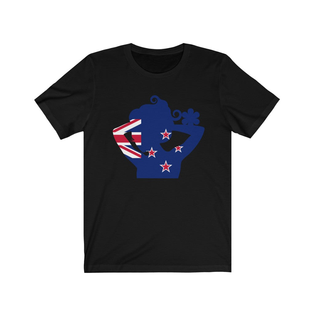 New Zealand Lady Flag Premium Tee - Unisex