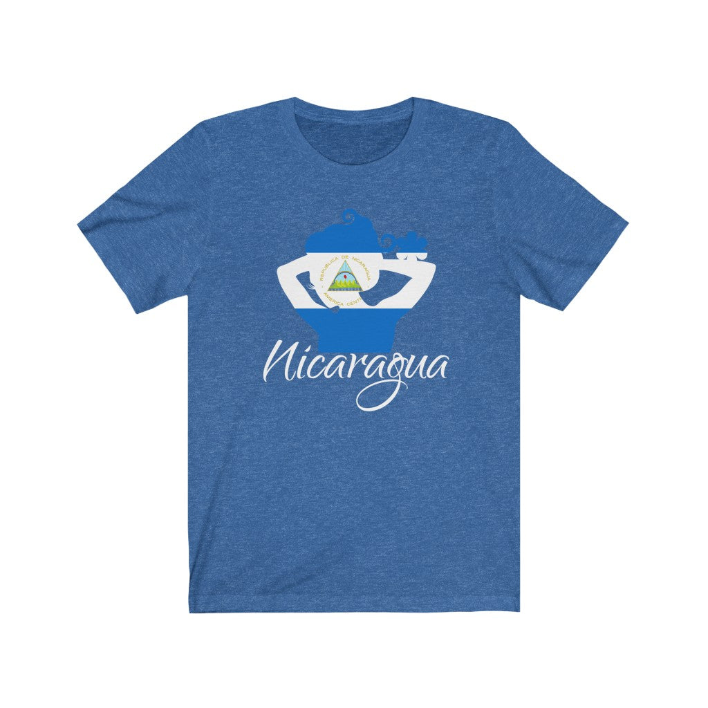 Nicaragua Lady Flag Premium Tee 2 - Unisex