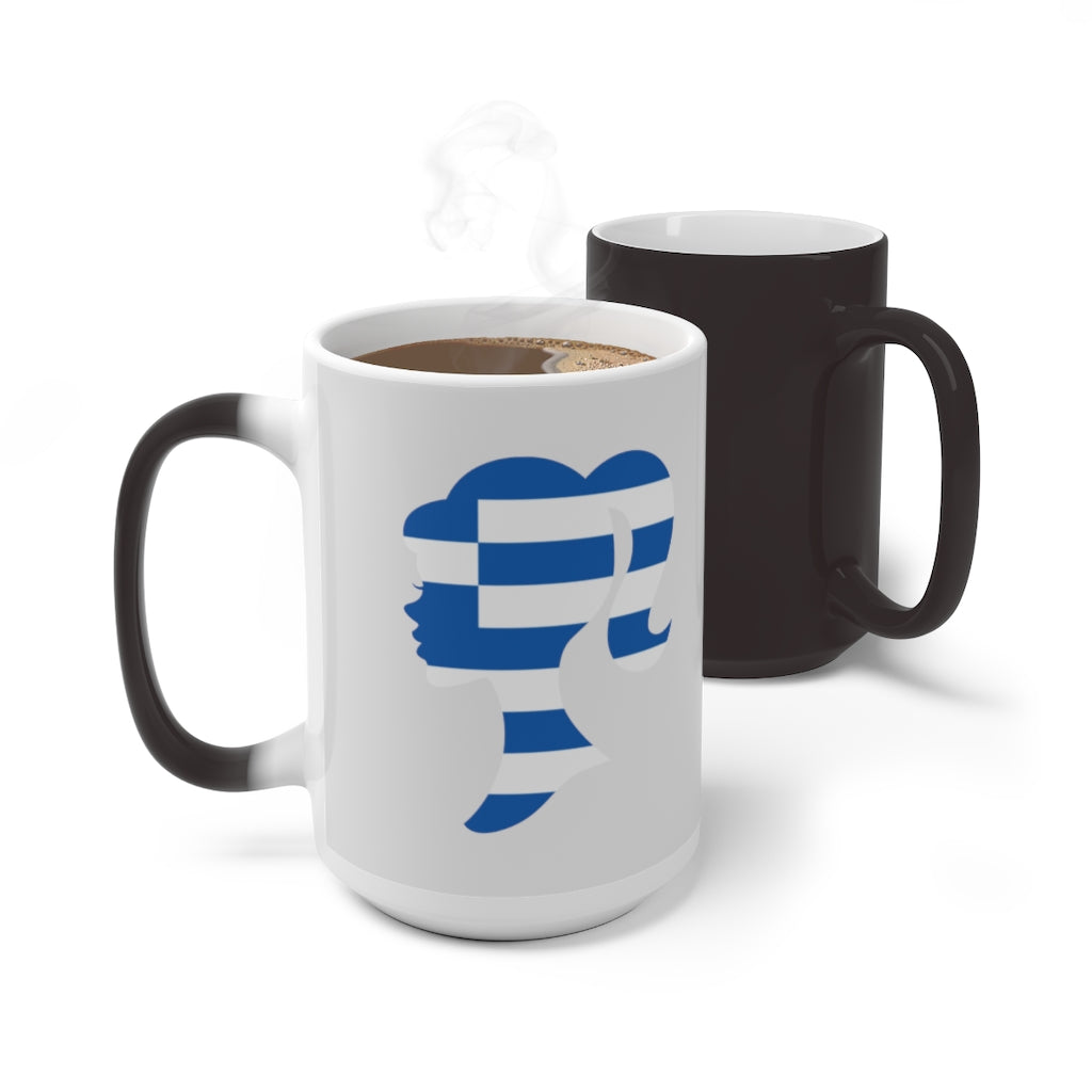 Greece Girl Color Changing Mug