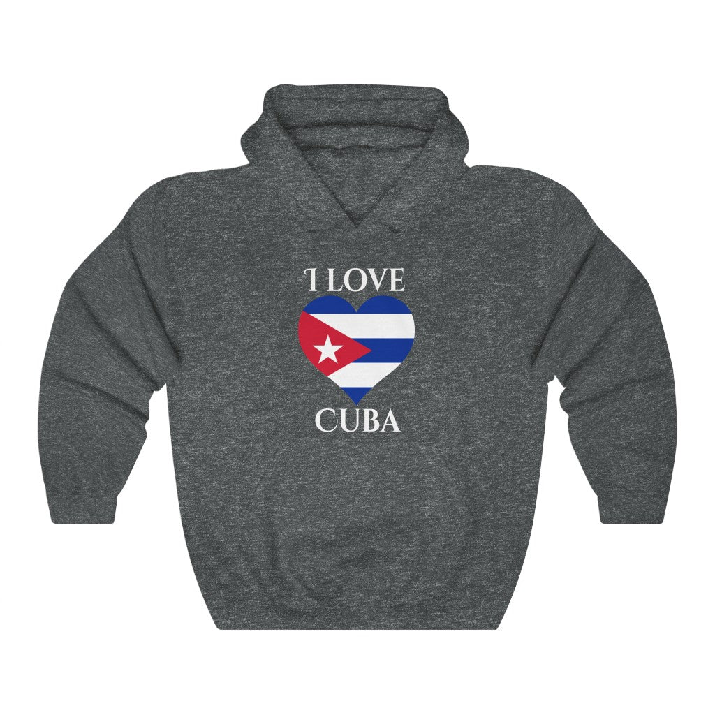 Cuba Heart Flag Hoodie Sweatshirt 2 - Unisex