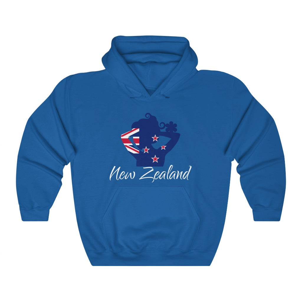New Zealand Lady Flag Hoodie Sweatshirt 2 - Unisex