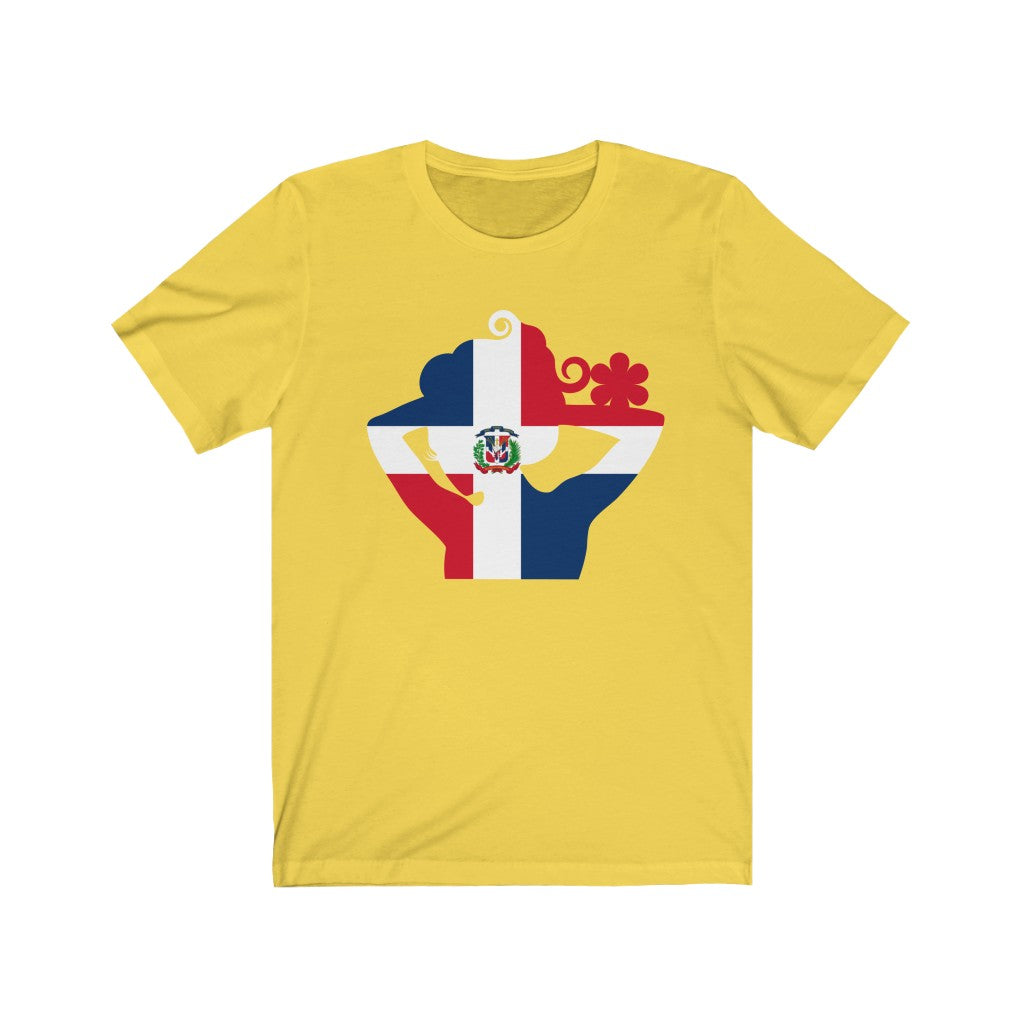 Dominican Republic Lady Flag Premium Tee - Unisex