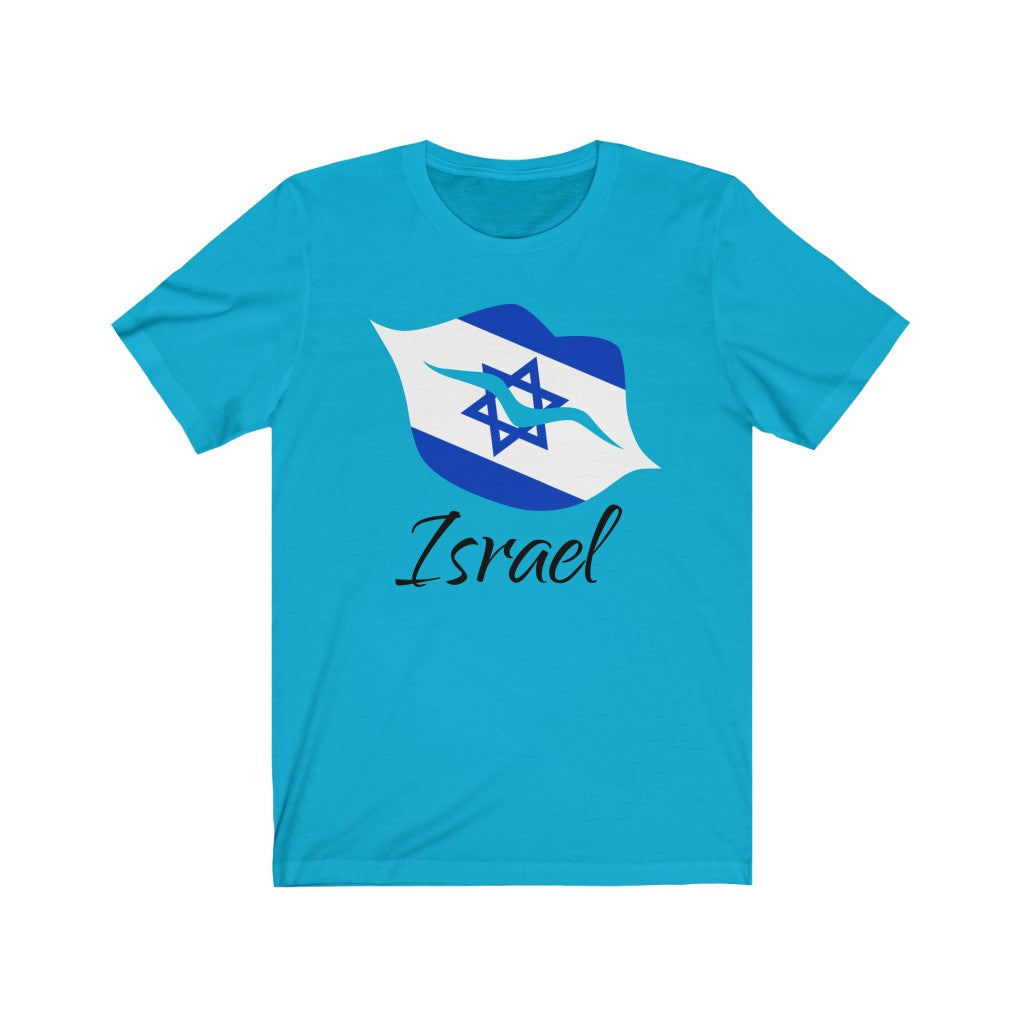 Israel Lips Flag Premium Tee 1 - Unisex