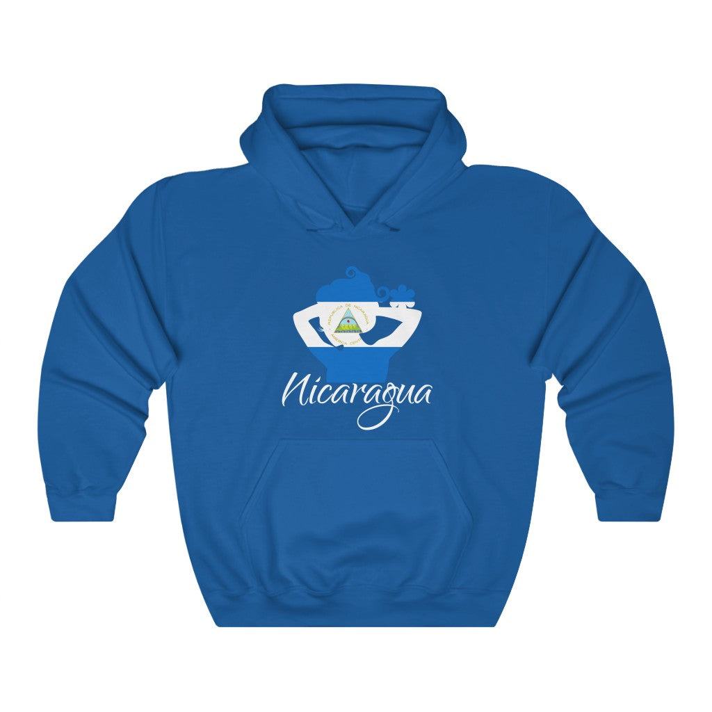 Nicaragua Lady Flag Hoodie Sweatshirt 2 - Unisex