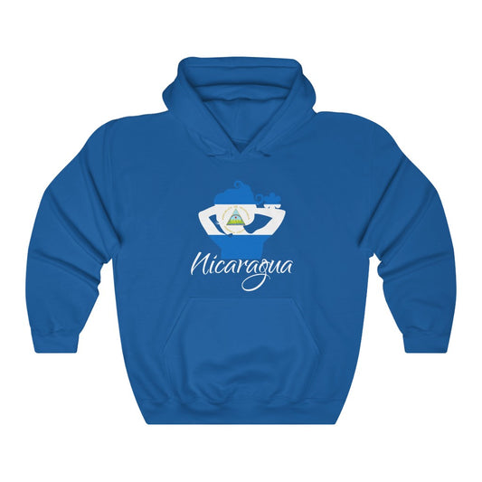 Nicaragua Lady Flag Hoodie Sweatshirt 2 - Unisex