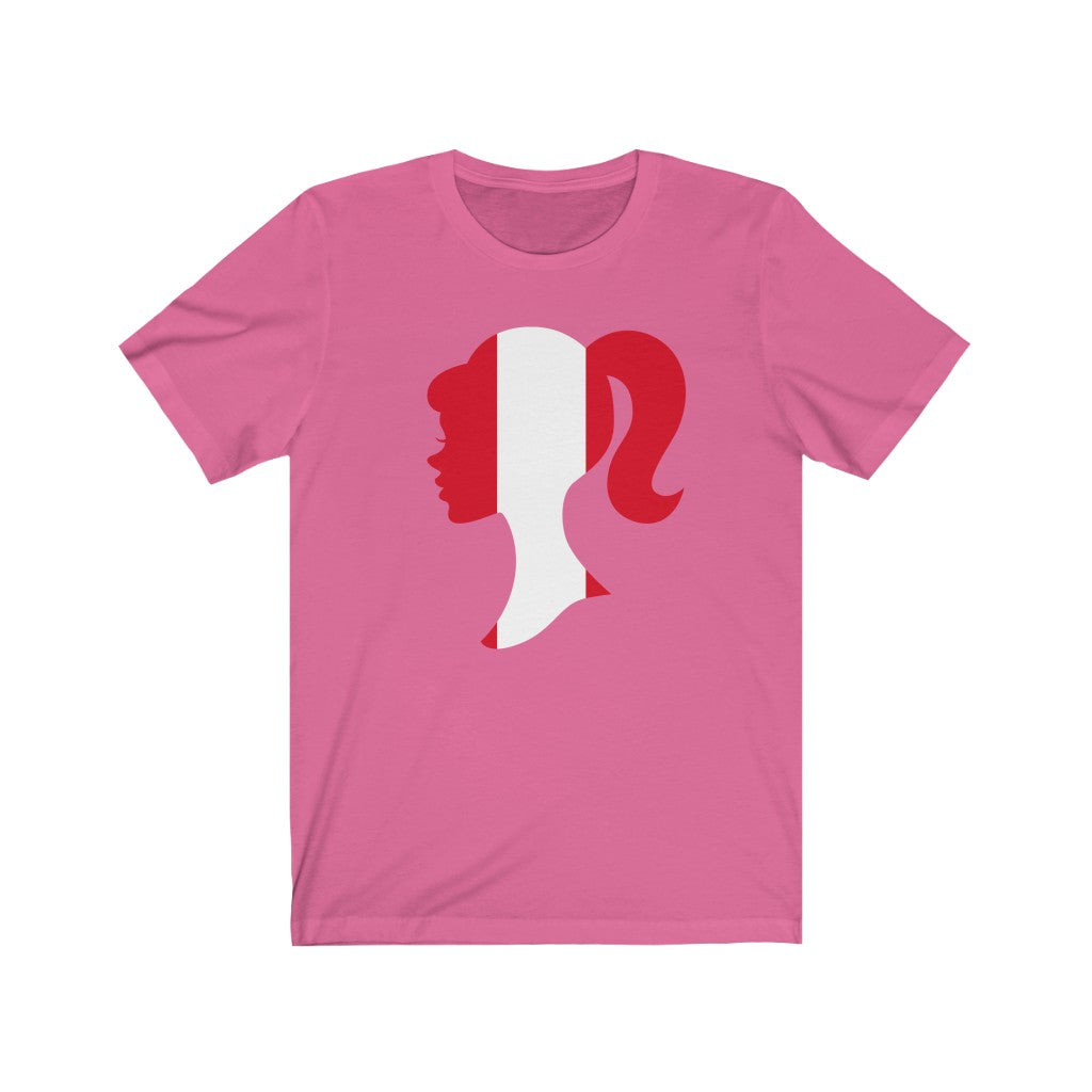 Peru Girl Flag Premium Tee - Unisex