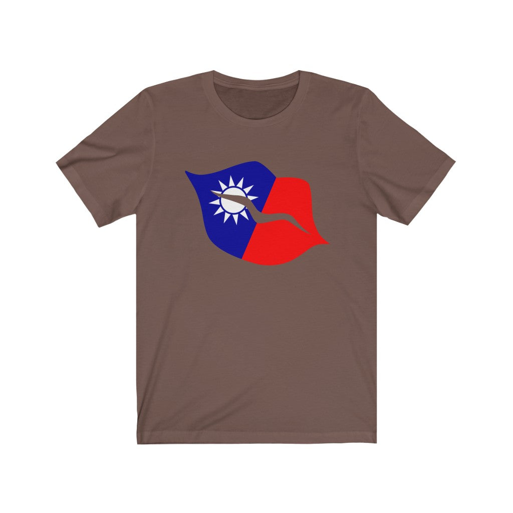 Republic of China - Taiwan Lips Flag Premium Tee - Unisex