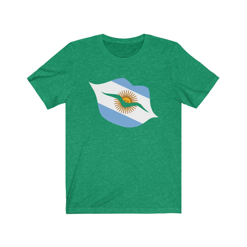 Argentina Lips Flag Premium Tee - Unisex