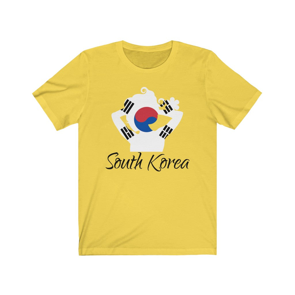 South Korea Lady Flag Premium Tee 1 - Unisex
