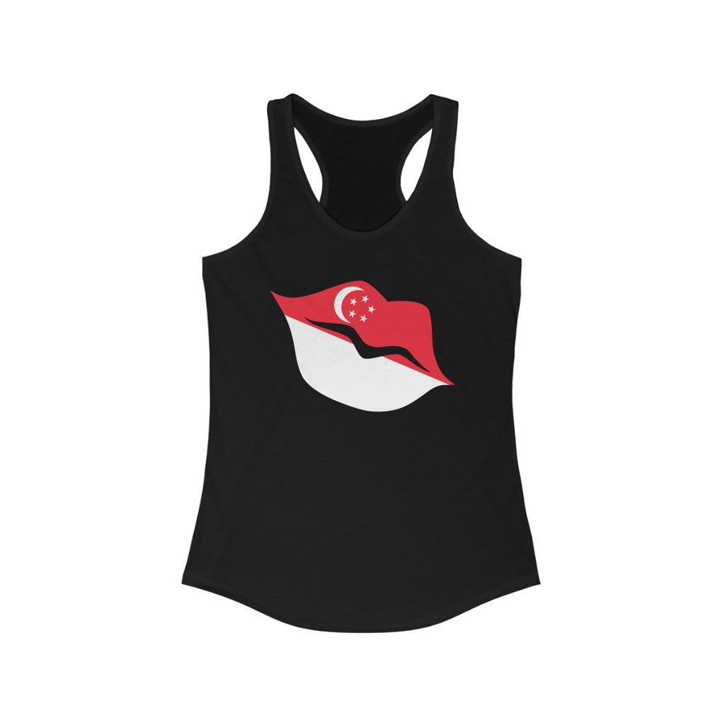 Singapore Lips Flag Tank - Women