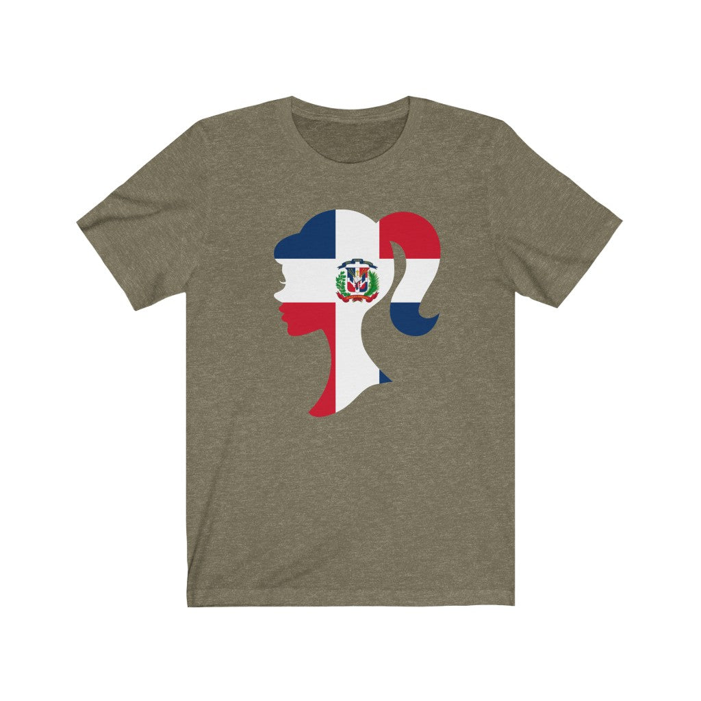 Dominican Republic Girl Flag Premium Tee - Unisex