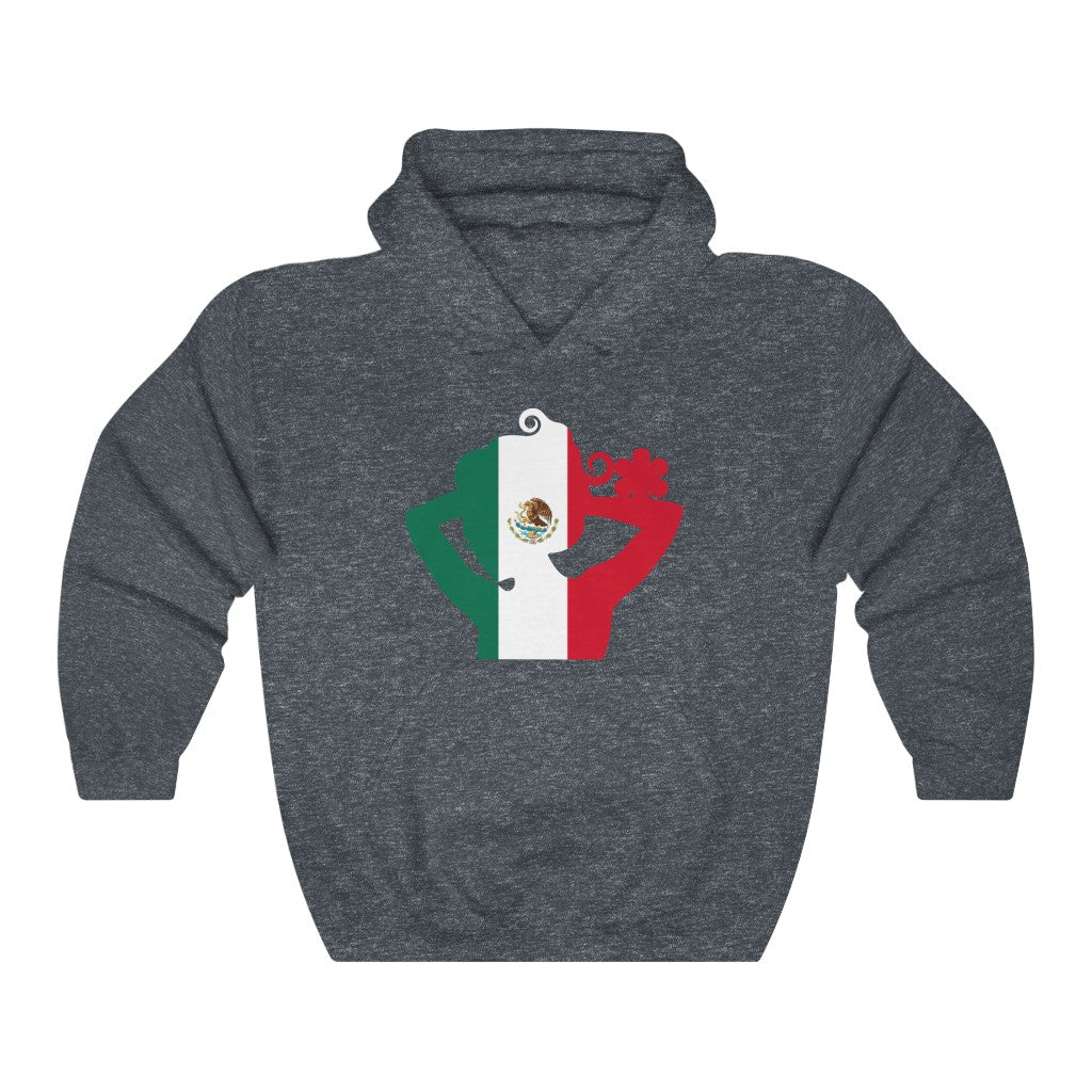 Mexico Lady Flag Hoodie Sweatshirt - Unisex