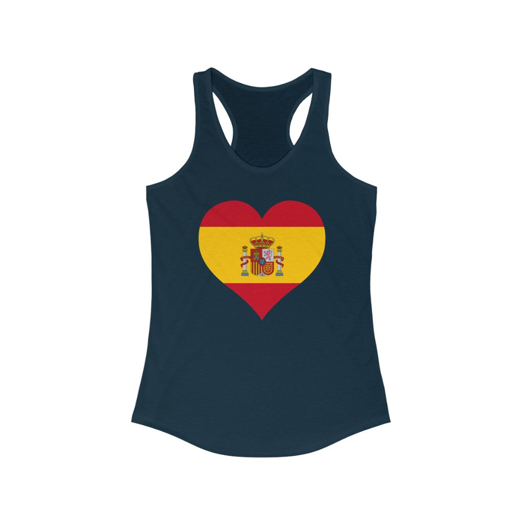 Spain Heart Flag Tank - Women