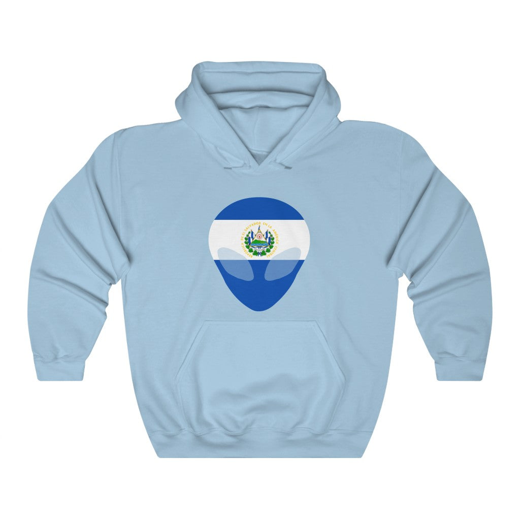 El Salvador Alien Flag Hoodie Sweatshirt - Unisex
