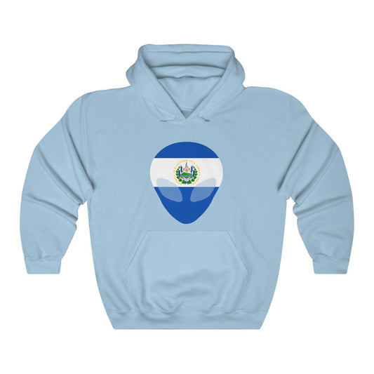 El Salvador Alien Flag Hoodie Sweatshirt - Unisex
