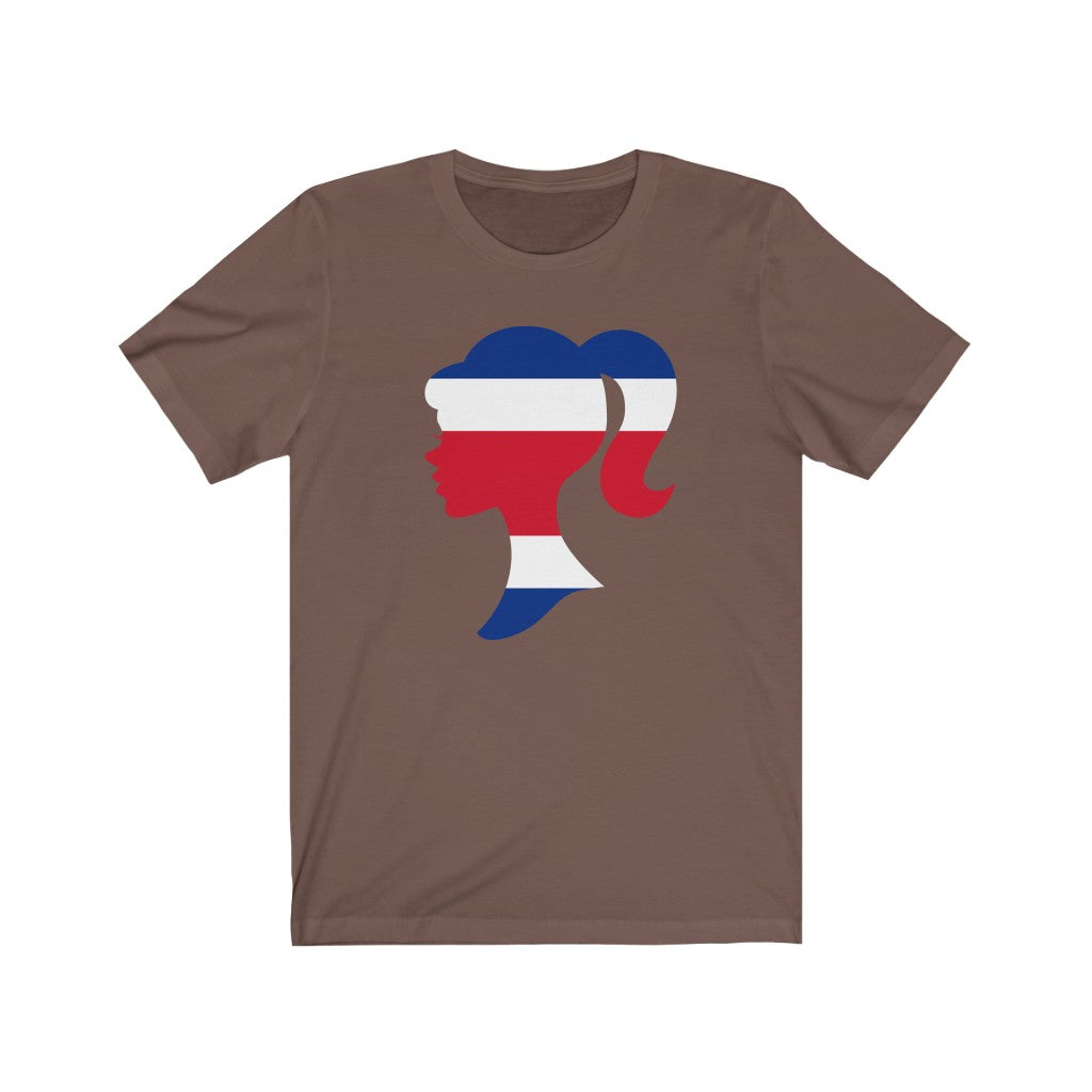 Costa Rica Girl Flag Premium Tee - Unisex