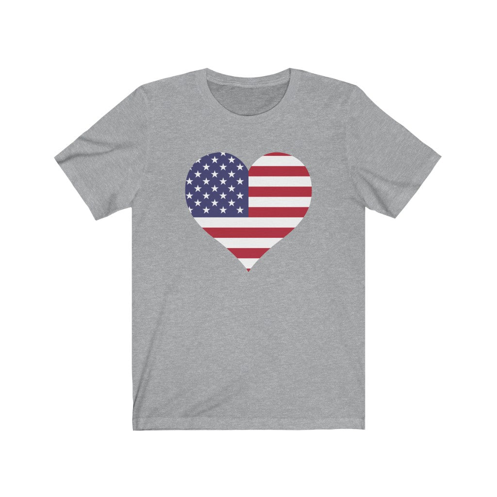 United States of America Heart Flag Premium Tee - Unisex